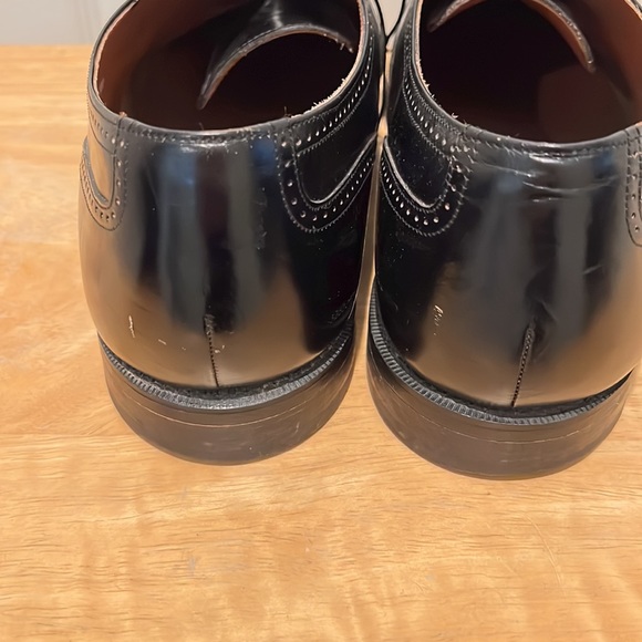 MENS BOSTONIAN BLACK LEATHER SHOES•SIZE 13 - Picture 7 of 10